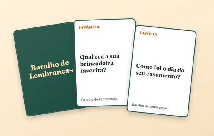 Cartas do Baralho de Lembranças